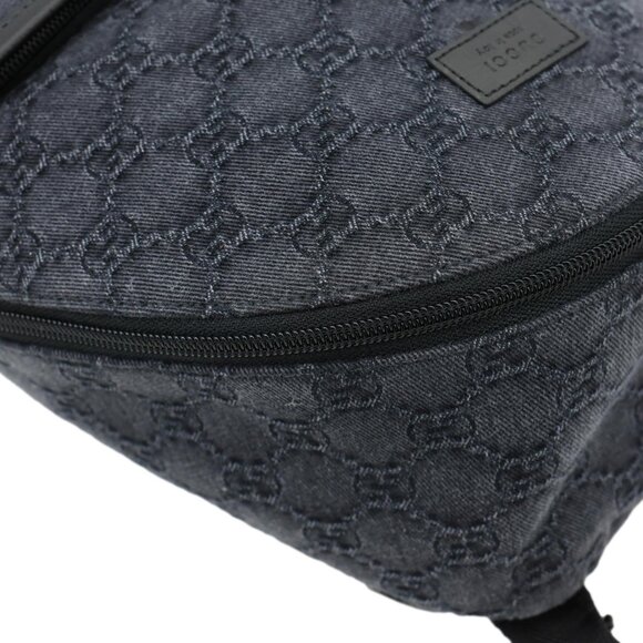 Gucci  Children\'s GG Denim Backpack Dark Grey 782708 main image 12